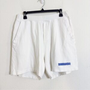 Dsquared2 white relax fit Bermuda cotton shorts